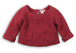 Svetr dívčí s kapsami, Minoti červená  - vel. 80/86