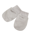 Rukavičky pro novorozence bavlněné úplet Baby service - Bílá káva