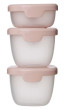 Sada krabiček Snack tubs 3 ks - Růžové