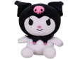 Kuromi plyšová 22 cm spandex sedící My Melody & Kuromi - Černá