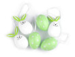 Velikonoční vajíčka k zavěšení 6 ks - Zelená
