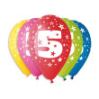 Balónky s čísly 5 ks - 5