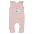 Kojenecké bavlněné dupačky New Baby BrumBrum old pink - Vel. 80