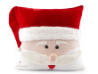Vánoční plyšový povlak na polštář 43x43 cm  - Santa