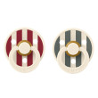 Bibs Studio Colour Block dudlíky kaučuk 2 ks 0 - 6 měsíců - Ruby/pine mix