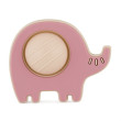 Hračka silikonová Elephant Edwin 6 m+ Petite&Mars - Dusty Rose