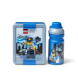 Svačinový set (box a láhev) LEGO - Modrá