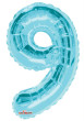 Nafukovací číslice modrá 35 cm - 9