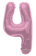 Nafukovací číslice růžová 35 cm - 4