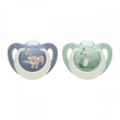 First Choice Night Dudlík 6-18 m 2 ks box Nuk  - Hippo/koala