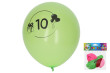 Balónek nafukovací 30 cm sada 5ks s číslem - 10