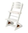 Dětská rostoucí židle Jitro Plus bílá - Ořechový klín + lněný
