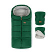 Zimní set fusak Jibot 3v1 + rukavice na kočárek Jasie Petite & Mars - Juicy Green