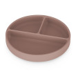 Talířek silikonový dělící kulatý Take&Match 6 m+ Petite & Mars - Velvet Latte
