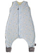 Merino spací pytel slon modrý s nožičkami  - Vel. 90 cm