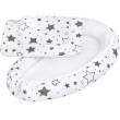 Luxusní hnízdečko s peřinkami pro miminko New Baby - Hvězdy šedé