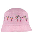 Letní klobouček s potiskem Kolibříci růžová RDX - Vel. 50