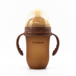 Kojenecká lahev pro kojené děti Eple 250 ml 6 m+ Kidnort - Hnědá