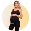 Těhotenské legíny s podpůrným pásem Mum to Be ČERNÉ - Vel. S (36 - 38)