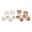 Dětské ponožky Stay-on-Socks Vel. 0 - 6 m 2 páry KipKep - Camel & Sand