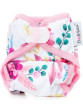 Novorozenecké svrchní kalhotky suchý zip Bobánek - Růžové květiny