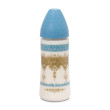 Kojenecká láhev silikonová kulatá savička Premium Couture Suavinex 360 ml - Světle modrá