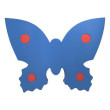 Plavecká deska Motýl 390x300x38 mm - Modrá
