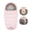 Set zimní fusak Comfy 4v1 + rukavice na kočárek Furry Petite & Mars - Rose Pet