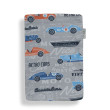 Bavlněná Jersey žínka 19 x 14 cm Esito - Retro cars grey