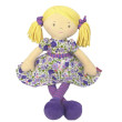 Bonikka Dames látková panenka 40 cm - Peggy - fialové šaty