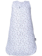 Zateplený 3D spací pytel 80 cm - Modré lístky
