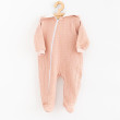 Kojenecký mušelínový overal s kapucí New Baby Comfort clothes růžová - Vel. 74