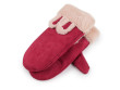 Dětské rukavice palčáky zateplené - Červená