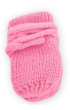 Kojenecké rukavičky pletené, zimní - Vel. 56-68 (0-6 m) Baby Nellys - Malinové