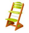 Dětská rostoucí židle Jitro Plus barevná  - Třešeň + sv. zelená