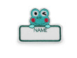 Jmenovka/štítek nalepovací textilní - žabička