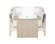 Ložní sada s povlečením 3 ks do postýlky 50 x 85 cm Secret Garden KikkaBoo - Beige