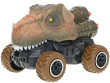 Dinoworld auto/dinosaurus 12,5 cm na zpětný chod - Hnědé