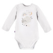 Body Mellow s dlouhým rukávem bílé Eevi - Vel. 80