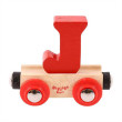 Vagónek dřevěné vláčkodráhy Bigjigs Rail - Písmeno J