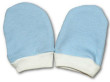 Bavlněné rukavičky pro novorozence - Modré