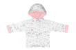 Bavlněný oboustranný kabátek s kapucí Městečko Baby Service - Růžový Vel. 68