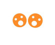 Nadlehčovací kroužky Baby 160 x 27 mm - Oranžová