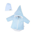 Zimní kojenecký kabátek s čepičkou Nicol Kids Winter modrý - Vel. 56