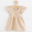 Kojenecké mušelínové šaty beige New Baby - Vel. 56