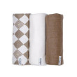Swaddler Solid Matcha 3 balení 70 x 70 cm Lodger  - Buffalo