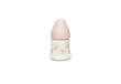 Premium láhev Suavinex pomalý průtok 150 ml Hygge - Růžová králík