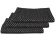 Přebalovací podložka 3 ks Tencel 48 x 80 cm  - černá mřížka