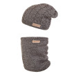 Set pletená čepice a nákrčník Outlast ® Černobílá - Vel. 5 (49 - 53 cm)