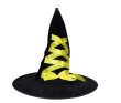 Set karneval - čarodějnický klobouk 44x38 cm  - Žlutý